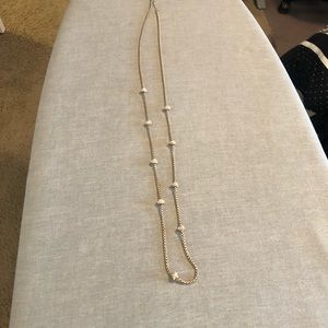 Embellished rope chain necklace
